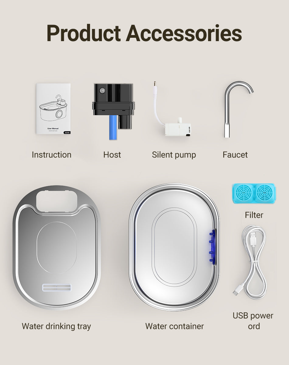 Stainless Steel Water Fountain with sensor-Rojeco