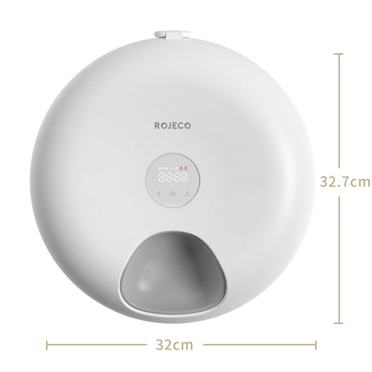 6-Meal Smart Automatic Feeder – Wi-Fi, App+ Cooling Ice Packs-Rojeco