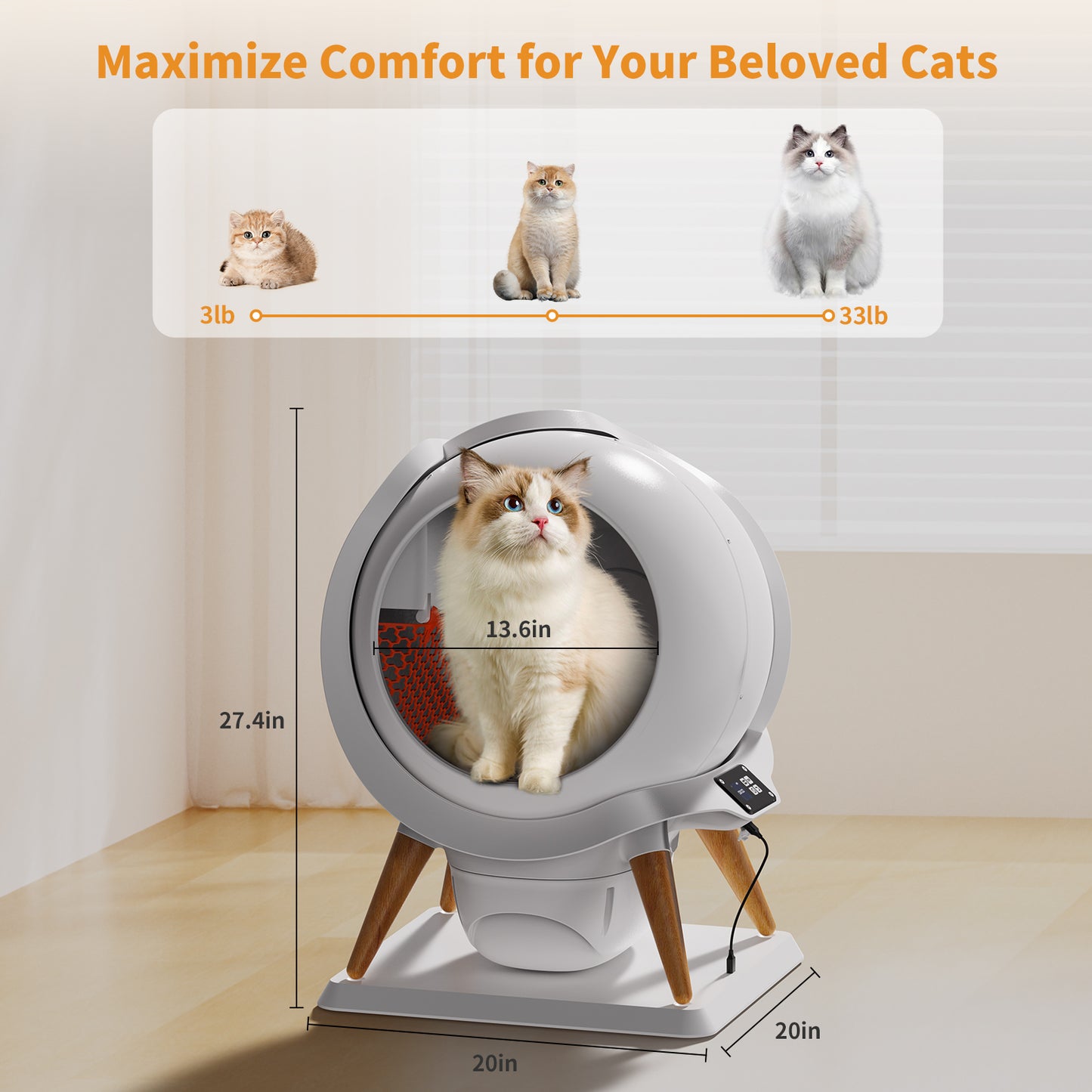 Smart Litter Box - XL - Honeyguardian