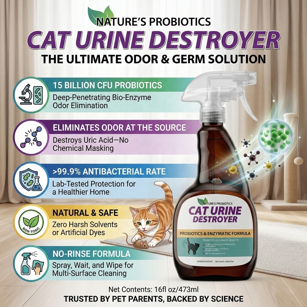 Cat Urine Destroyer – Professional Pet Odor & Stain Remover