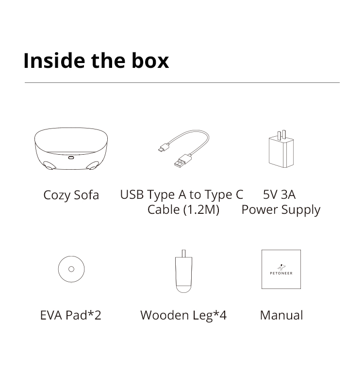 Cozy Sofa – Smart Climate-Controlled Pet Sofa (Heated & Cooled)-Petoneer