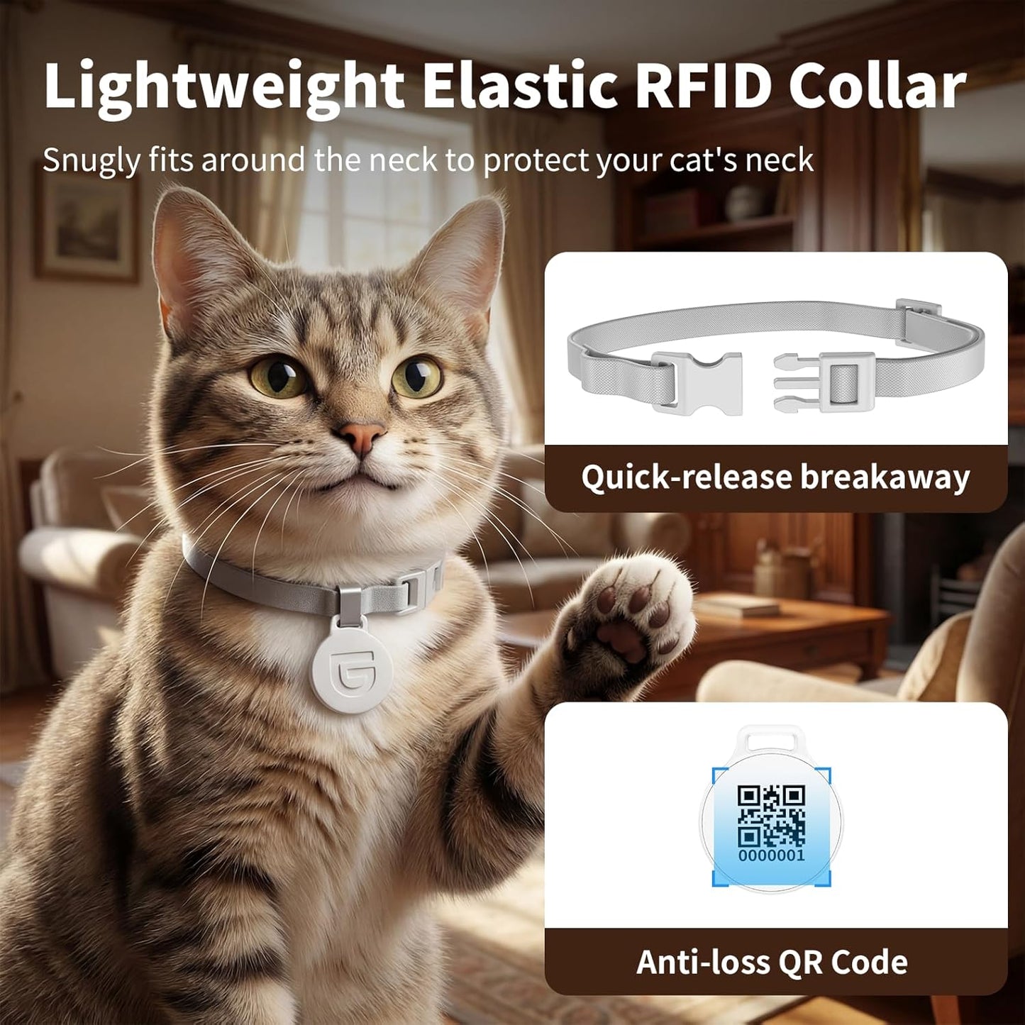 HoneyGuardian RFID ჭკვიანი ავტომატური საჭმლის დისპენსერი – 4.6 ლ, Wi-Fi, RFID თეგით