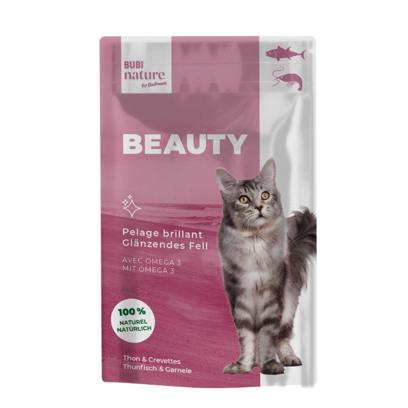 Bubimex Premium wet food for cats, Beauty-Tuna and shrimp, pouch 70g