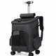 Luxury Wheeled Pet Carrier Backpack & Travel Trolley