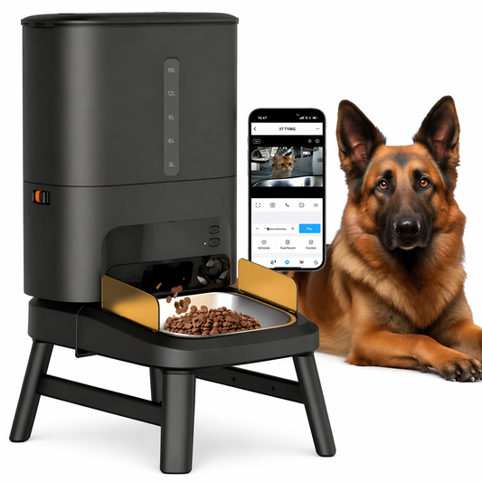 Automatic Dog Feeder 15Ltr with Camera, WIFI-Tikpaws
