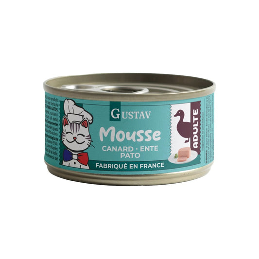Bubimex GUSTAV Mousse in can, for cats, Duck, 85g