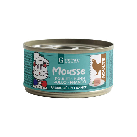 Bubimex GUSTAV Mousse in can, for cats, Chicken, 85g
