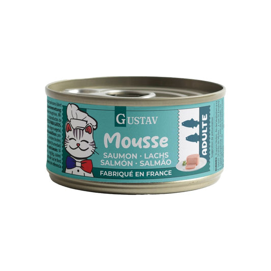 Bubimex GUSTAV Mousse in can, for cats, Salmon, 85g