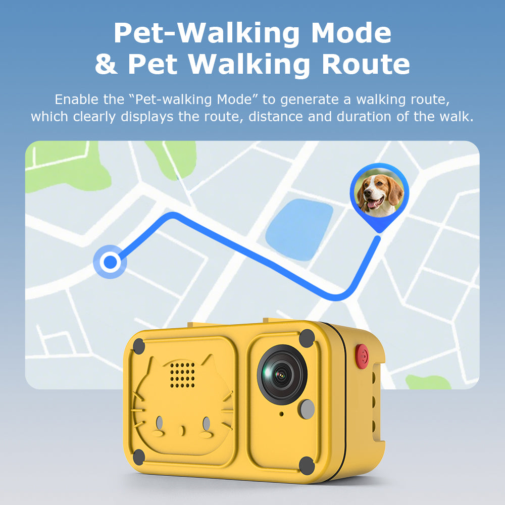 4G Smart Pet GPS Camera with Two-Way Audio