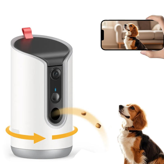Pet Camera Treat Dispenser for cats and dogs