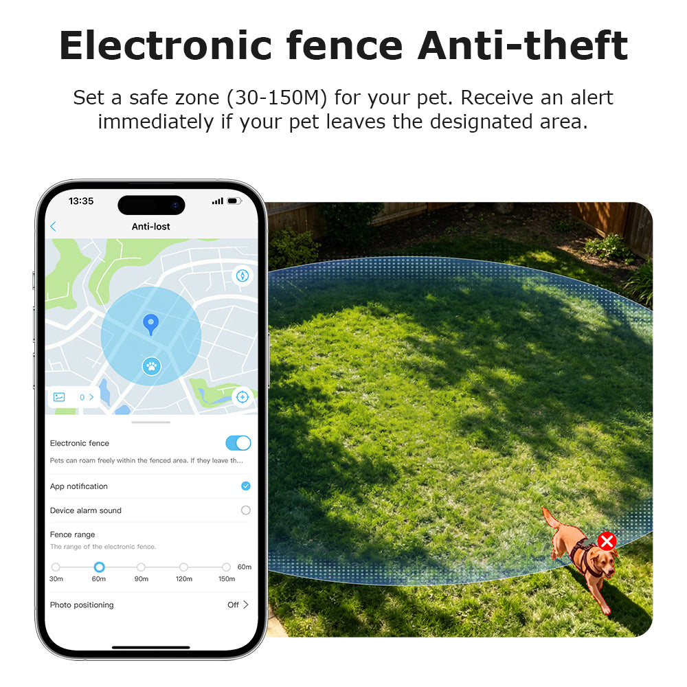 4G GPS ტრეკერი შინაური ცხოველებისთვის 1080P HD კამერით – მწვანე / ყვითელი