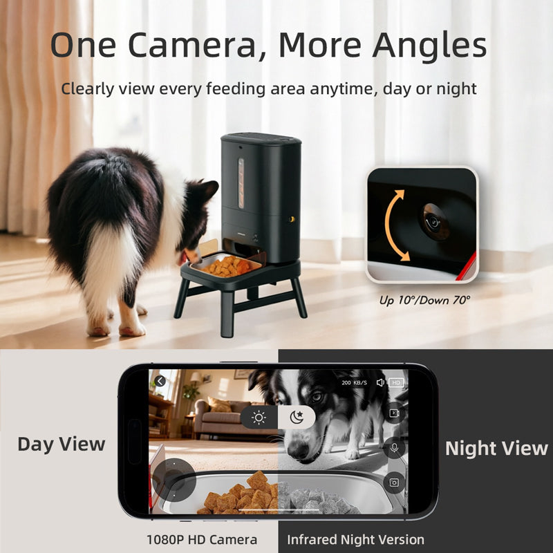 Automatic Dog Feeder 15Ltr with Camera, WIFI-Tikpaws