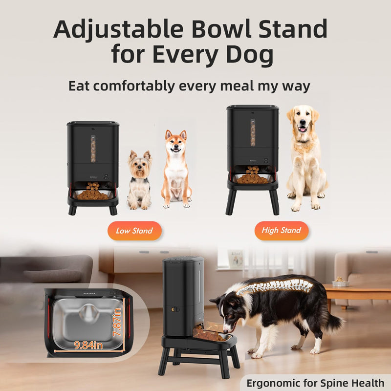 Automatic Dog Feeder 15Ltr with Camera, WIFI-Tikpaws
