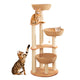 Luxury Large Wooden Cat Tree-with bowls