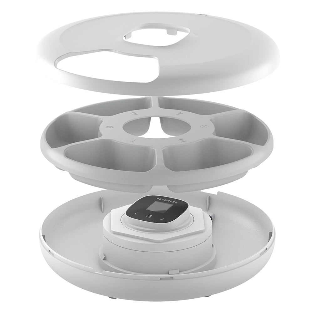 6-Meal Smart Automatic Feeder – Wi-Fi, App, dual power-Petoneer