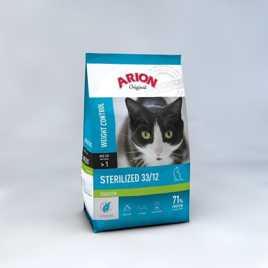 ARION Original Weight Control Sterilized — სტერილიზებული კატებისთვის (ქათმით) (2კგ)