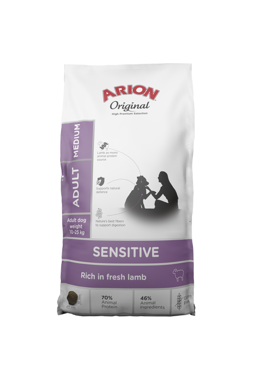 ARION Original Sensitive with Lamb — ზრდასრული ძაღლებისთვის (2კგ)